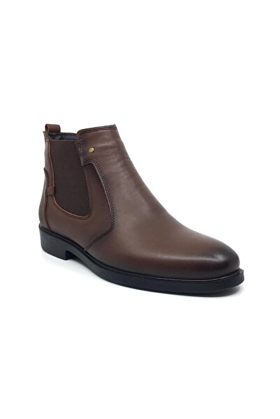 Taşpınar Ayakkabı Triple 100% Genuine Leather Men's Daily Winter Comfortable Classic Zippered Boots 40-44