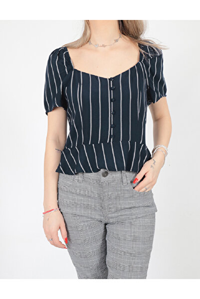 AMERICAN EAGLE Blouse, Navy blue