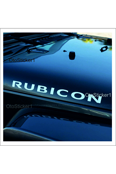 Oto Sticker ملصق غطاء المحرك الأصلي لسيارة جيب روبيكون الإصدار الثاني مع خيار...