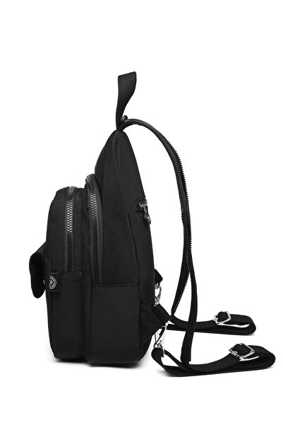 Hüvendo Smart Waterproof Multi-Pocket Small Size Daily Women's Backpack Black