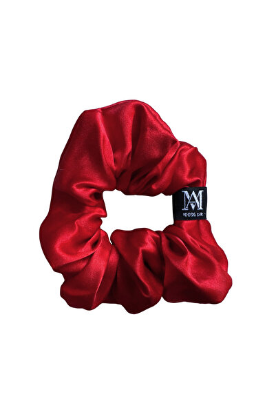 MATASIA Elastic de Păr din Mătase Naturală Mulberry 22 Momme – Rosu, Mărimea ...