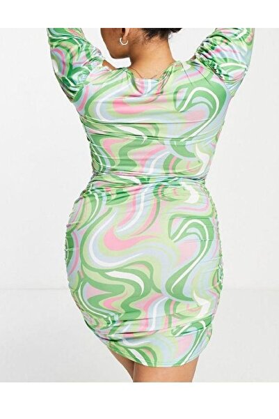 Evendi Short dress, Green