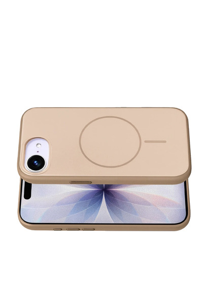 Fuchsia Apple iPhone 16E Neva Magsafe Compatible Cover - Gold