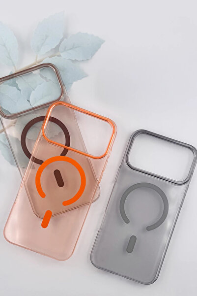 Fuchsia Apple iPhone 17 Pro Pc Blank Magsafe Compatible Cover - Desert Titanium