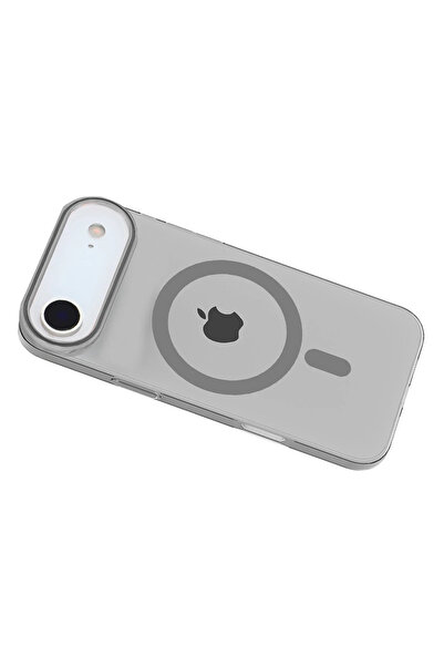 Fuchsia Apple iPhone 17 Air Pc Blank Magsafe Compatible Cover - Natural Gray