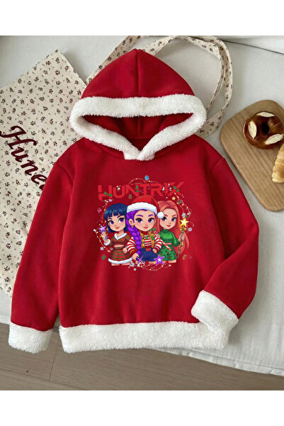 Touz Moda Χριστουγεννιάτικο φούτερ K-Pop Demon Hunterx Bold Young με κουκούλα