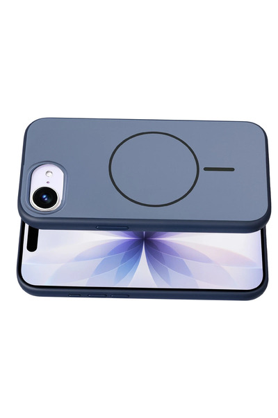 Fuchsia Apple iPhone 16E Neva Magsafe Compatible Cover - Navy Blue