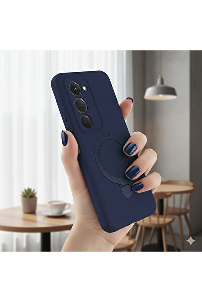 TechTrove حافظة هاتف شاومي ريدمي 15 بتصميم ناعم مع حلقة ماجسيف وغطاء مخملي داخلي