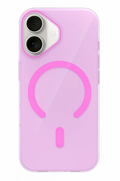 Fuchsia Apple iPhone 17 Pc Blank Magsafe Compatible Cover - Pink