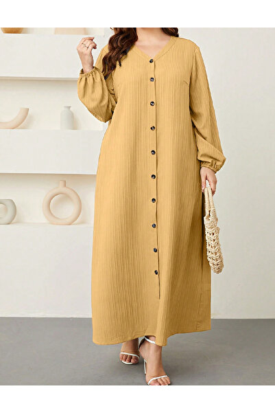 Evendi Long dress, Yellow