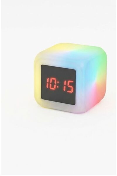 OEM desk clock with multicolor LED and digital display