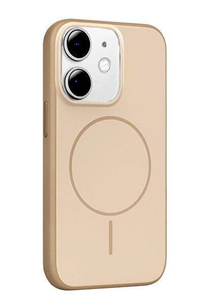 Fuchsia Apple iPhone 11 Neva Magsafe Compatible Cover - Gold