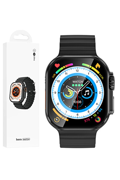 Hoco Ceas inteligent sport, BT 5.3, funcție de apel, 300mAh, multilingv, negru