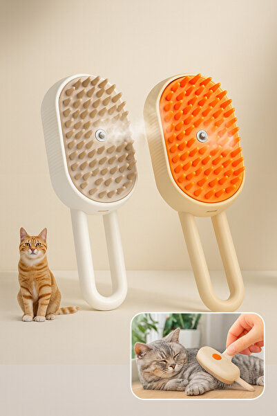 SYN AKSESUAR Buharlı Su Hazneli Kedi Köpek Yıkama Tarağı, Tüy Bakım Tarağı – ...