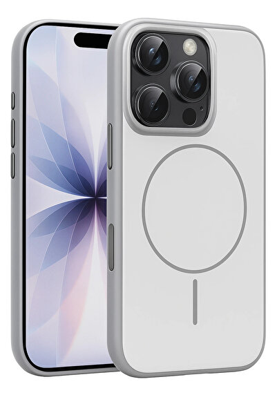 Fuchsia Apple iPhone 16 Pro Max Neva Magsafe Compatible Cover - Gray