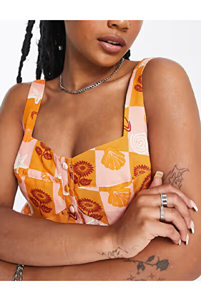 Evendi Short dress, Orange