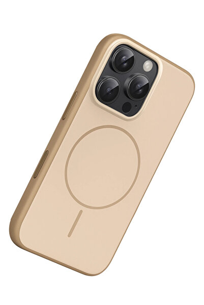 Fuchsia Apple iPhone 16 Pro Max Neva Magsafe Compatible Cover - Gold