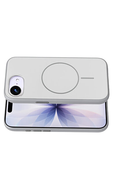 Fuchsia Apple iPhone 16E Neva Magsafe Compatible Cover - Gray