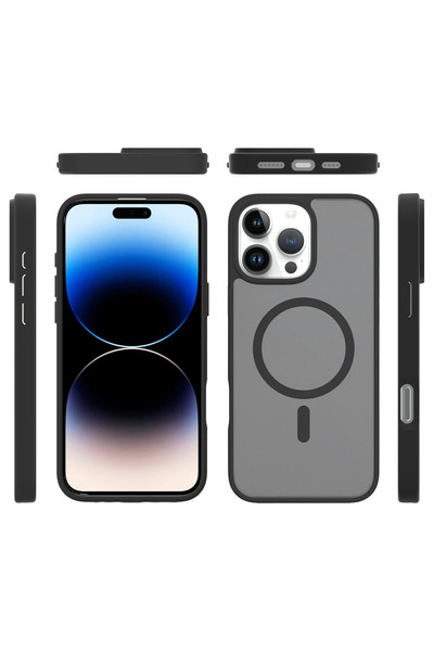 Fuchsia iPhone 16 Pro Max Jota Magsafe Compatible Cover - Navy Blue