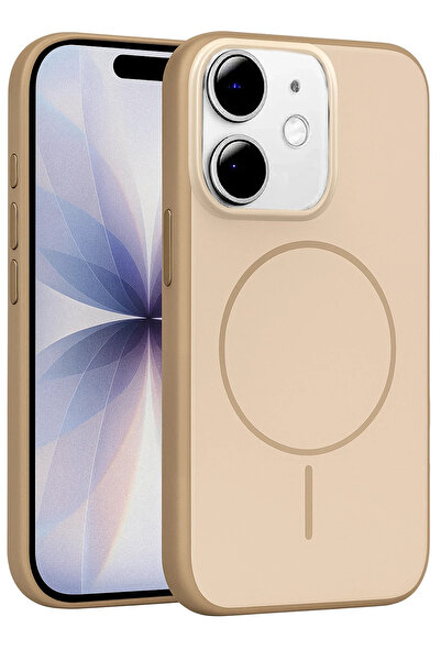 Fuchsia Apple iPhone 11 Neva Magsafe Compatible Cover - Gold