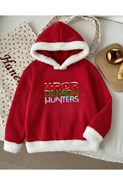 Touz Moda Χριστουγεννιάτικο φούτερ K-Pop Demon Hunterx Bold Young με κουκούλα