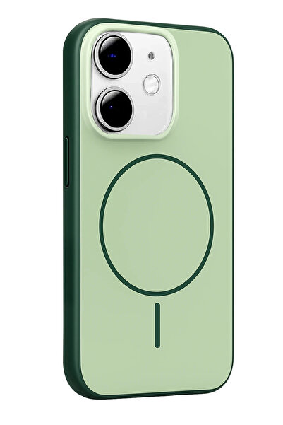 Fuchsia Apple iPhone 11 Neva Magsafe Compatible Cover - Dark Green