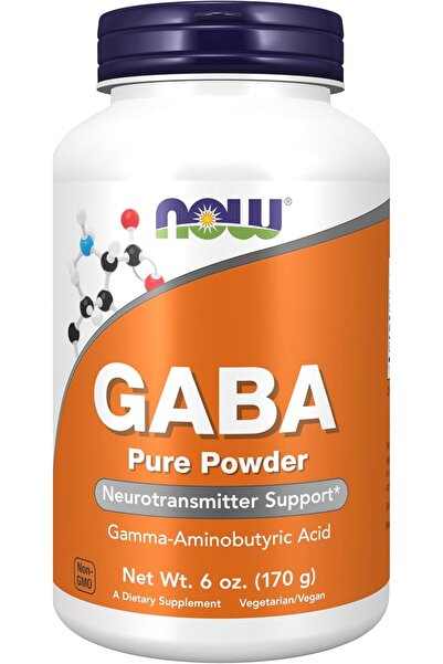 Now Foods GABA (Gamma-Aminobutyric Acid) Powder Neurotransmitter Support 340 Servis