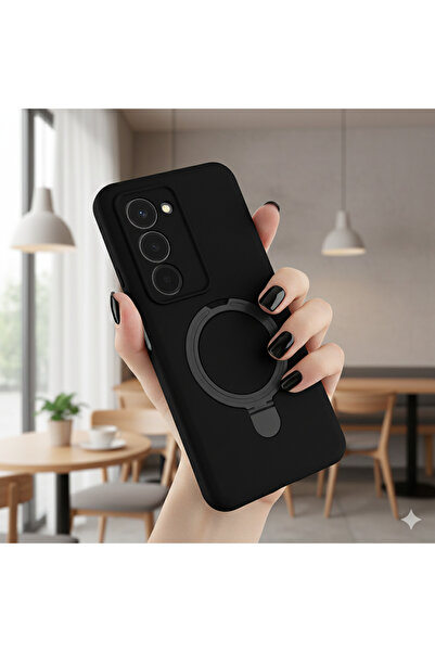 TechTrove Xiaomi Redmi 15 Kılıf Soft Tasarım Magsafe Halka Stand İçi Kadife K...
