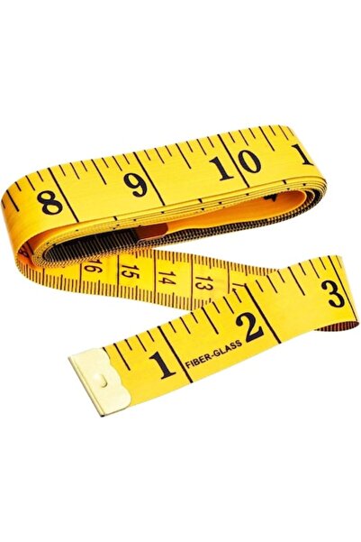 QttvbTna Ruletă de croitorie, QttvbTna, Plastic, 150 cm, Galben