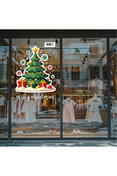 Atalya Reklam ve Tasarım Happy Christmas New Year Christmas Window Display Sh...