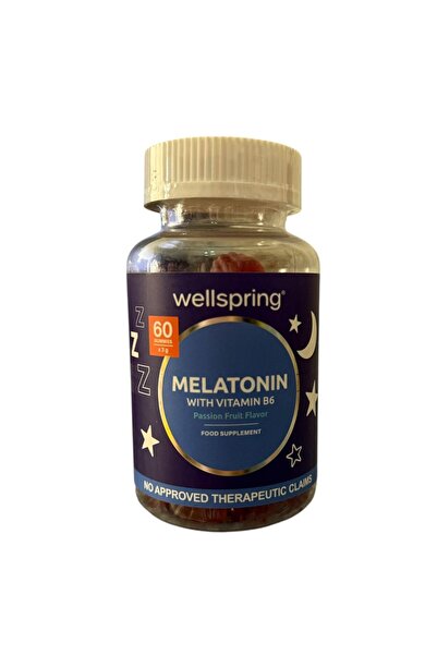 Wellspring melatonin with vitamin B6 , 60gummies