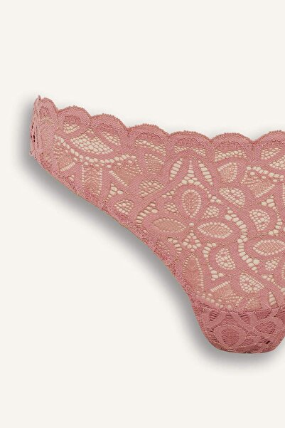 DeFacto Glittery Lace Brazilian Panties G2382Ax25Wn