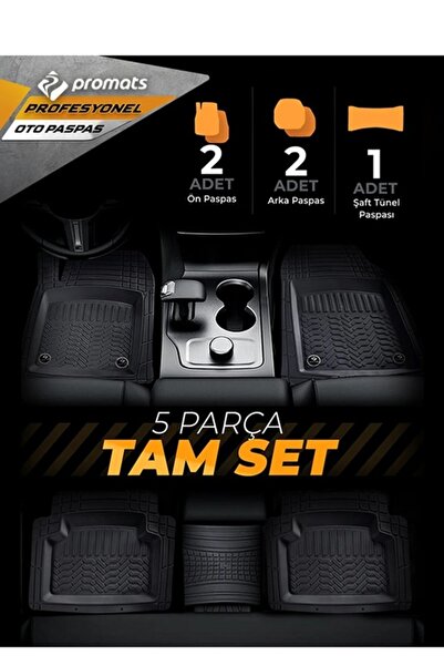 Zeyno Ticaret Peugeot 307 HB 2005 Uyumlu 3,5 Cm Derin Havuzlu Pro Siyah Oto P...