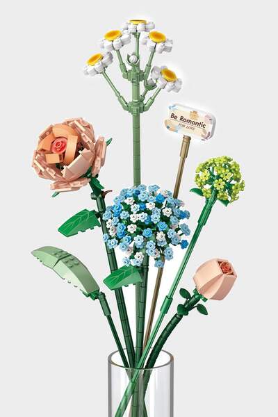 DeFacto Renkli Çiçek Buketi Blok Set F2534AXNS