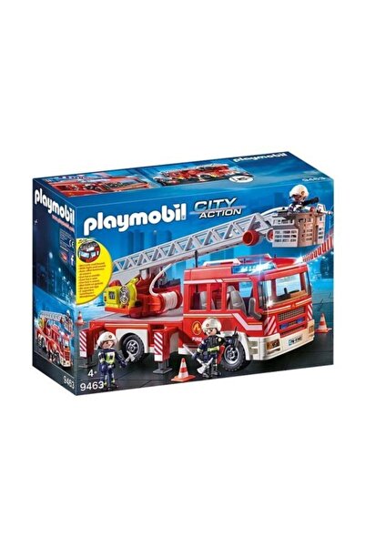 OyuncaklarÜlkesi Playmobil City Fire Truck Vehicle with Light and Sound 9463 (89 Pieces)