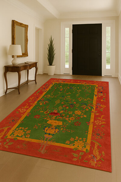 Rugs Modern Halı سجادة ديكور بنمط الزهور البنية من موسو mosso763