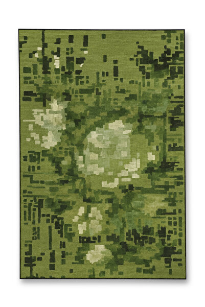 Rugs Modern Halı MOSSO Μπλε Μωβ Αποχρώσεις Έθνικ Λουλούδια με Σχέδιο Υφαντή Β...