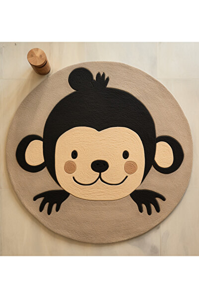 Rugs Modern Halı سجادة ديدو كوليكشن ذات تصميم إبداعي حديث بنمط القرد باللون ا...