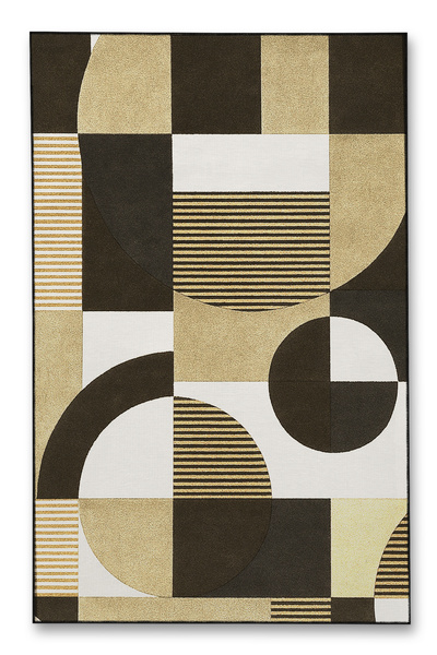 Rugs Modern Halı MOSSO Καφέ Διακοσμητικό Χαλί με Γεωμετρικό Σχέδιο mosso573