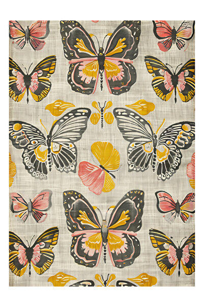 Rugs Modern Halı Συλλογή Παρισιού Μπεζ αποχρώσεις με κίτρινες λεπτομέρειες πε...