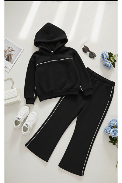 Calisa Winter Girl's Hooded Fleece Tracksuit Set