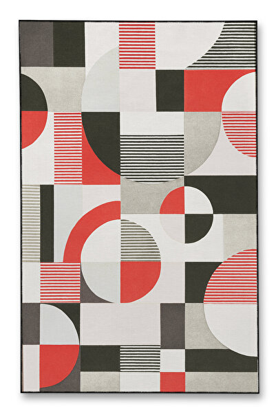 Rugs Modern Halı Διακοσμητικό χαλί MOSSO με κόκκινο γεωμετρικό σχέδιο mosso573