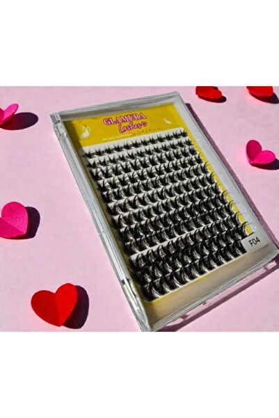 Glamura Lashes False Eyelashes Tufts – Silk Extensions, Model F04, Easy Application