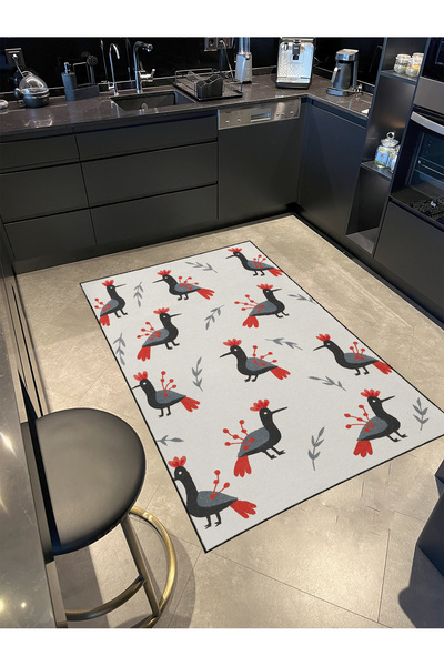 Rugs Modern Halı MOSSO Μοντέρνο Διακοσμητικό Χαλί με Σχέδια Θέματος Πουλιών m...