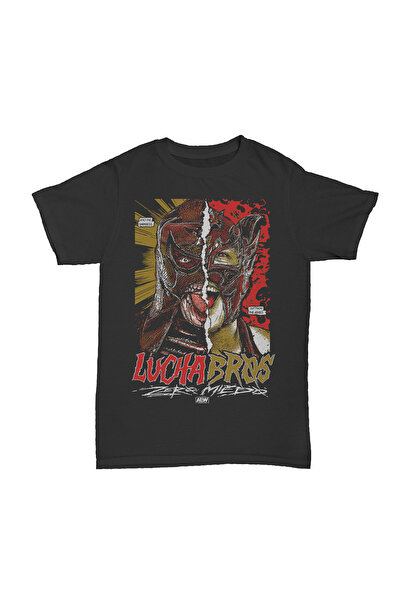 l'eivor لوكا بروس. - تي شيرت قطني من سبليت مطبوع