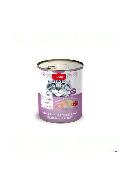 Lines Linsin Turkey & Cranberry Cat Food Cans in Jelly 375g
