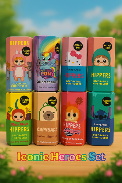 atabay Orijinal Sonny Angel Iconic Heroes Set – 8’li Özel Koleksiyon