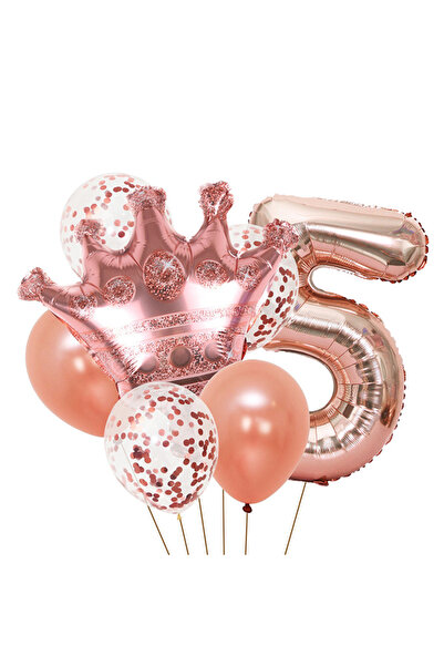 Generic مجموعة من 8 قطع لحفلات أعياد الميلاد من الأول إلى التاسع، بالونات من ...