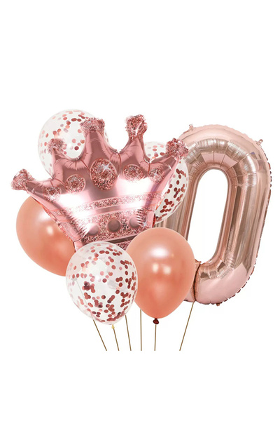 Generic مجموعة من 8 قطع لحفلات أعياد الميلاد من الأول إلى التاسع، بالونات من ...