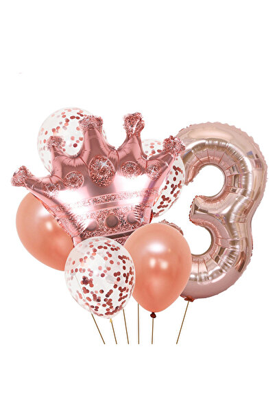 Generic مجموعة من 8 قطع لحفلات أعياد الميلاد من الأول إلى التاسع، بالونات من ...